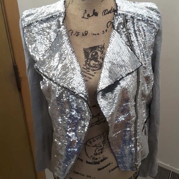 🎈Last One left🎈Sequins moto jacket - Picture 4 of 5